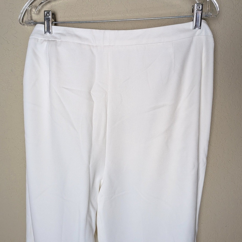 Peter Nygard Cream Trousers sz‎ 22 Wide Leg   Lined Office Work Capsule Wardrobe - Picture 8 of 9